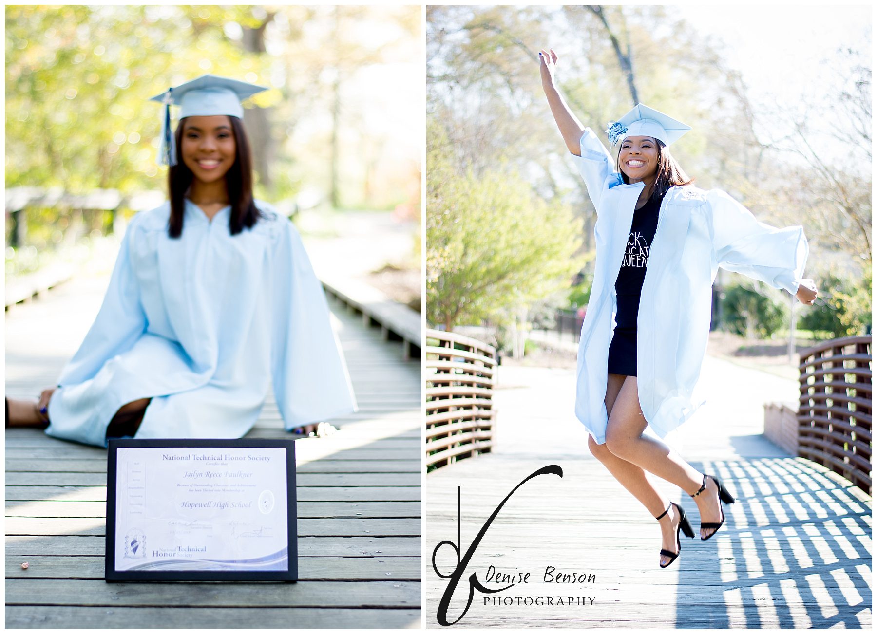 cap and gown session